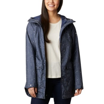 Columbia Here And There Trench, Chamarras Azul Marino Para Mujer | 430756-LTM